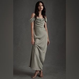 BHLDN Ira Satin Charmeuse Dress